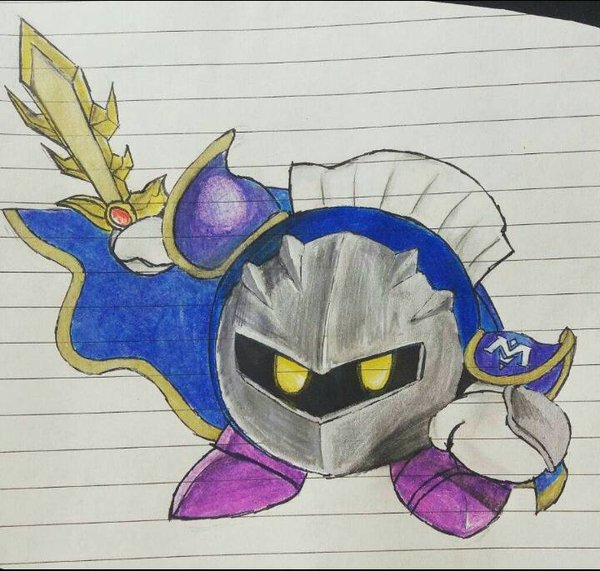 600x571 Meta Knight! By Littlededede