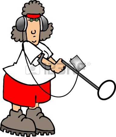 382x450 1,109 Metal Detector Stock Illustrations, Cliparts And Royalty