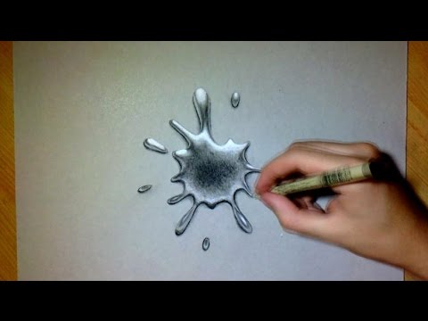 480x360 Drawing Realistic Liquid Metal