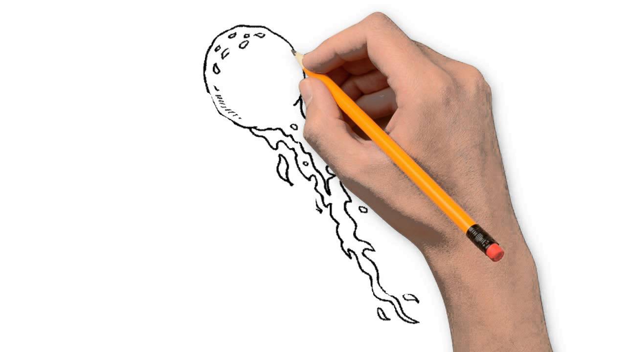 1280x720 The Comet Nature Is A Pencil To Draw Step By Step