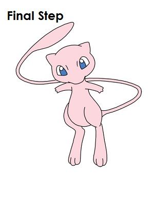 300x388 How To Draw Mew Last Step Art Ideas Draw