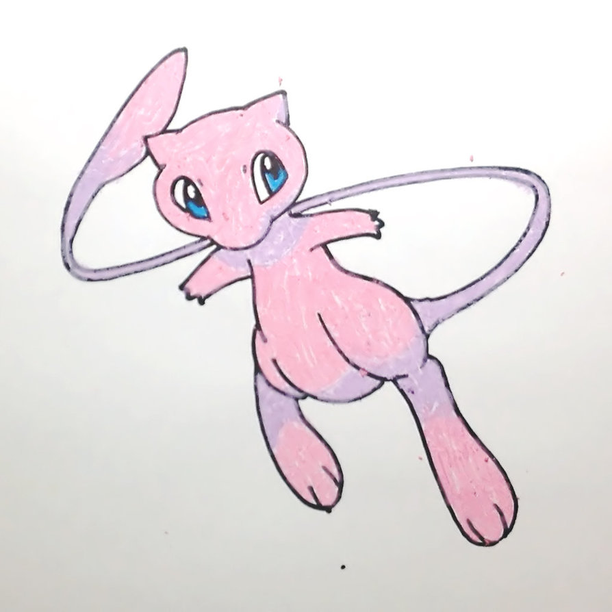 894x894 How To Draw Mew Pokemon Step By Step By Allforkidschannel