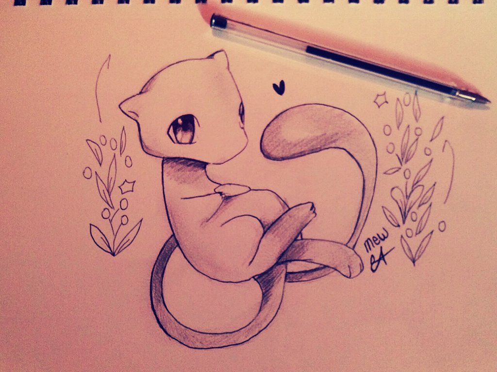 1024x768 Mew By Artdean1992