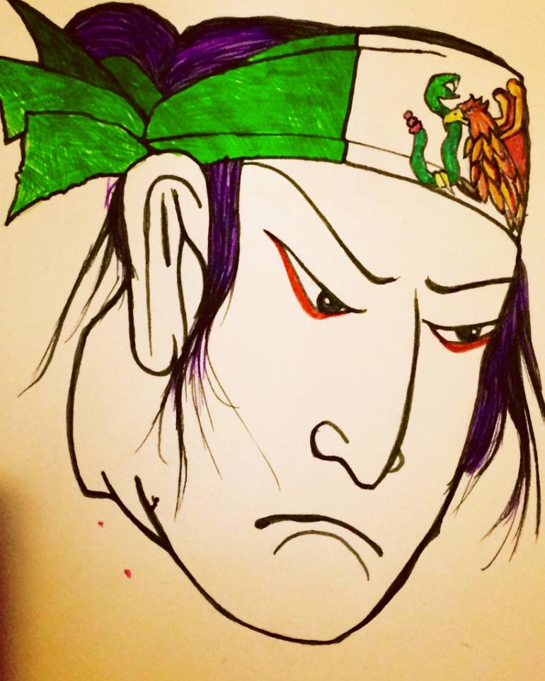 770x962 Saatchi Art Japanese Mexican Drawing By Cresencio Cruz