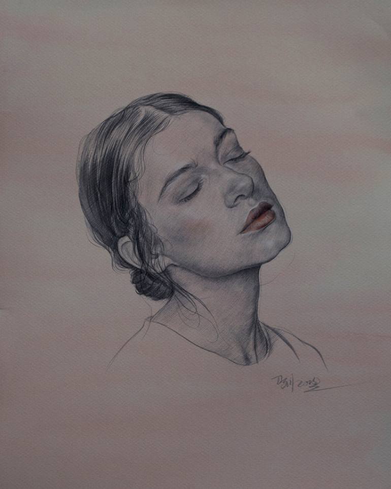 770x963 Saatchi Art Portrait Of A Mexican Girl Drawing By William Wu