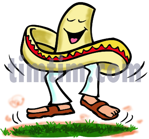 575x536 Free Drawing Of Mexican Hat Dance From The Category Dance