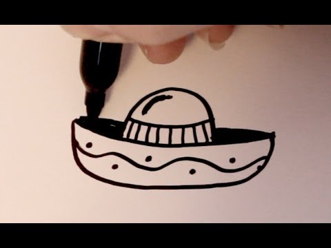 480x360 How To Draw A Cartoon Sombrero