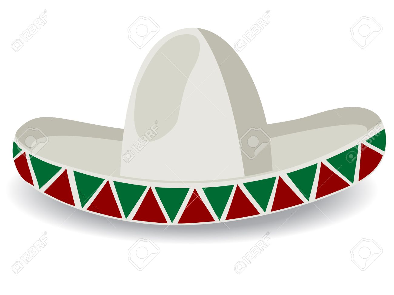 1300x975 Sombrero, Mexican Hat, Isolated And Grouped Objects Over White