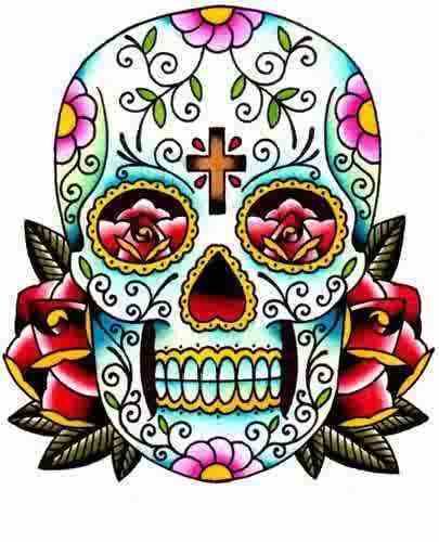 405x500 Mexican Skull Clipart