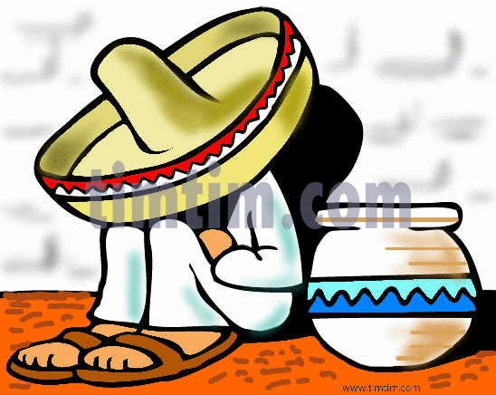 548x436 Free Drawing Of A Mexican Siesta From The Category Holidays