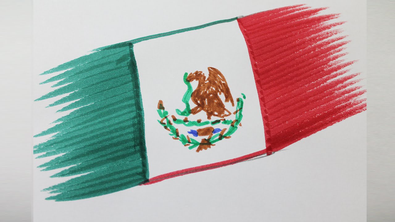 1280x720 How To Draw The Flag Of Mexico