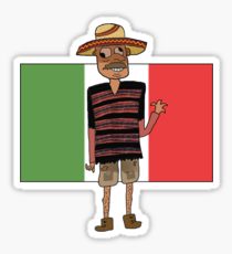 210x230 Mexican Flag Drawing Stickers Redbubble