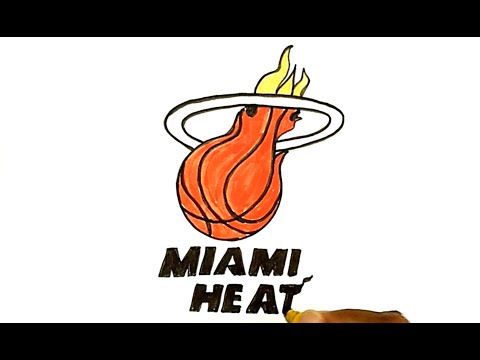 480x360 How To Draw The Miami Heat Logo How To Draw Stuff