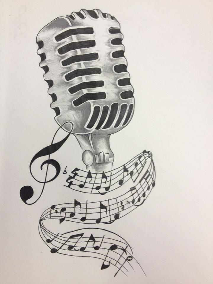 720x960 Microphone Drawing