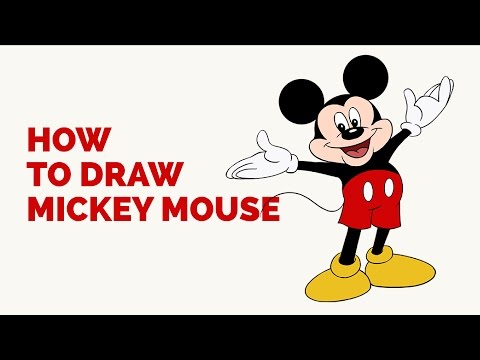 480x360 How To Draw Mickey Mouse Easy Drawing Guides