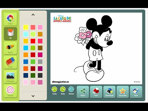 480x360 Mickey Mouse Coloring Games