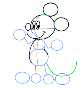 260x290 How To Draw Mickey Mouse