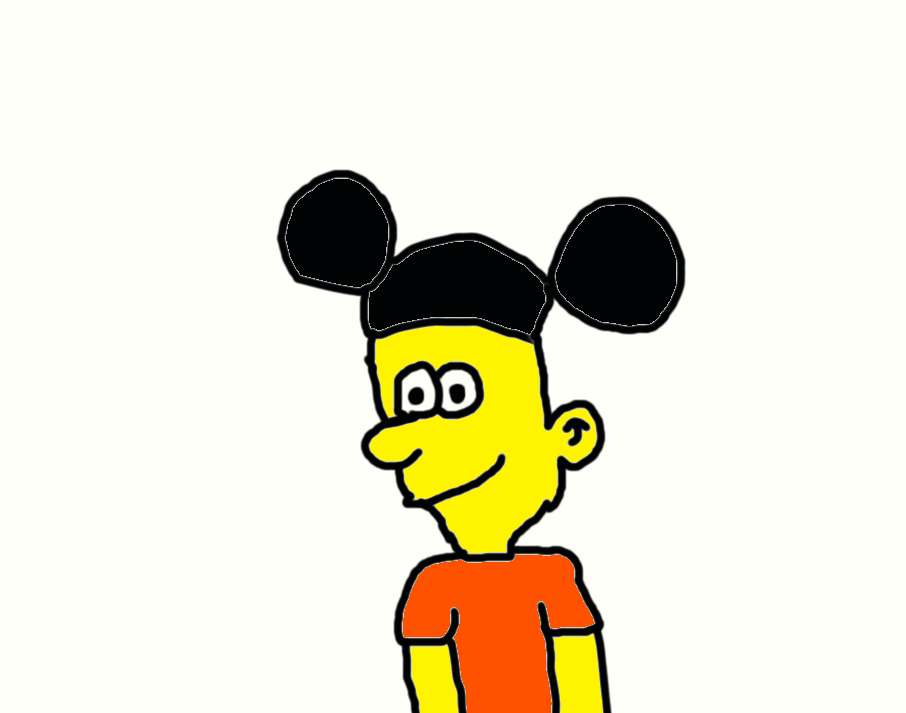 906x713 Bart Simpson Wearing Mickey Mouse Ears By Mikejeddynsgamer89
