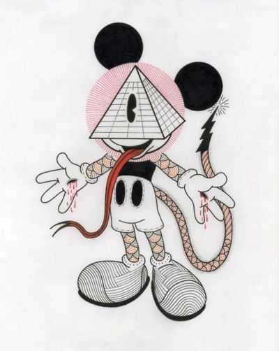 400x502 Illuminati Mickey Mouse Inspirational Artwork