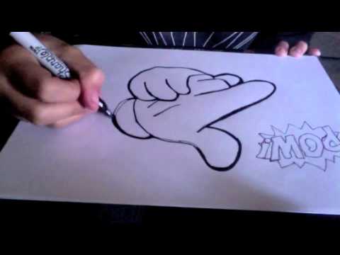 480x360 Speed Dawing Mickey Mouse Hands Air Gun