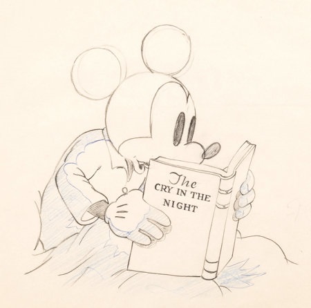 450x446 Mickey Plays Papa Mickey Mouse Animation Drawing Walt Disney, 1934