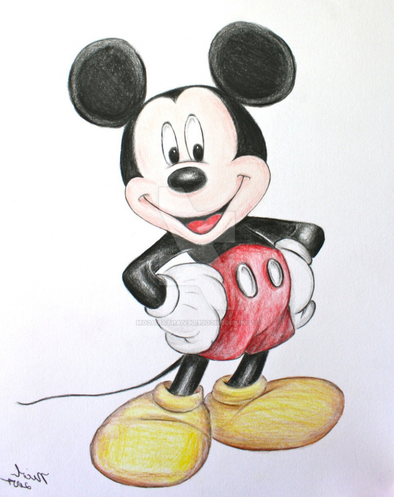 Mickey Mouse Pencil Drawing at GetDrawings | Free download