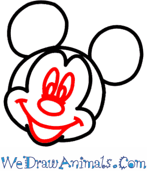 300x350 How To Draw Mickey Mouse