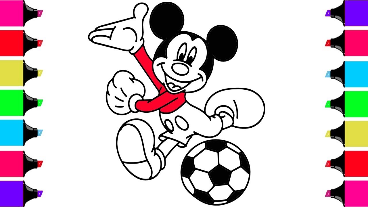 1280x720 How To Draw Mickey Mouse Step By Step For Kids
