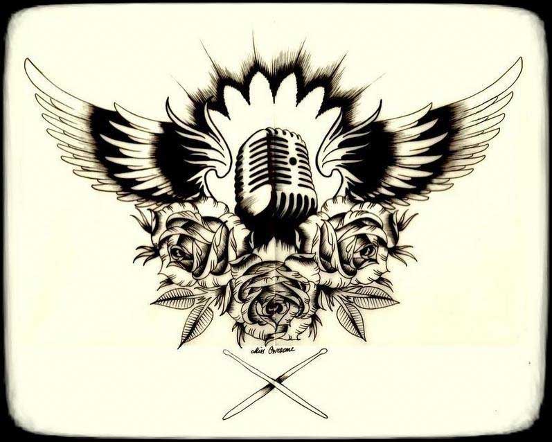 797x638 Microphone Tattoo Designs Best Tattoo Designs