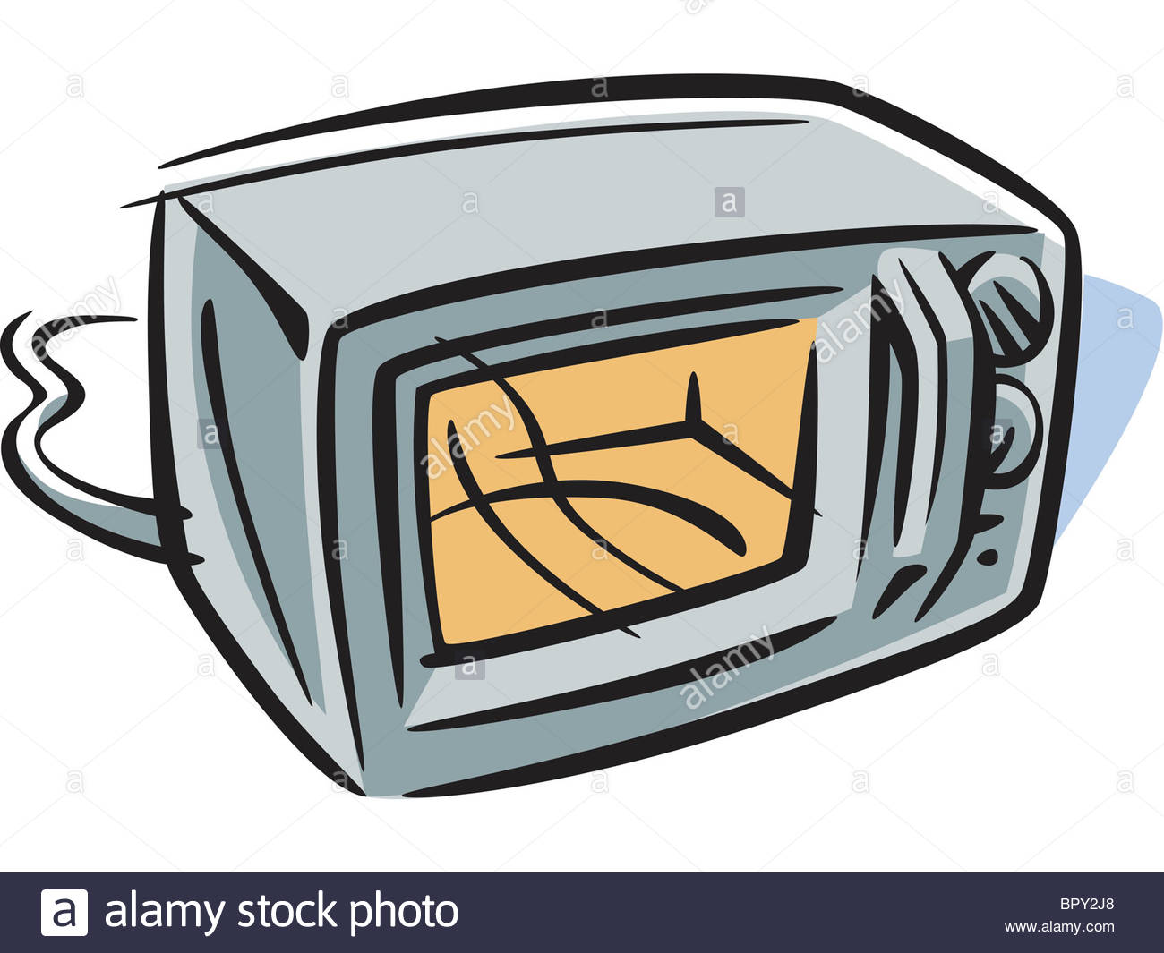 1300x1065 Drawing Of A Microwave Oven Stock Photo 31327584