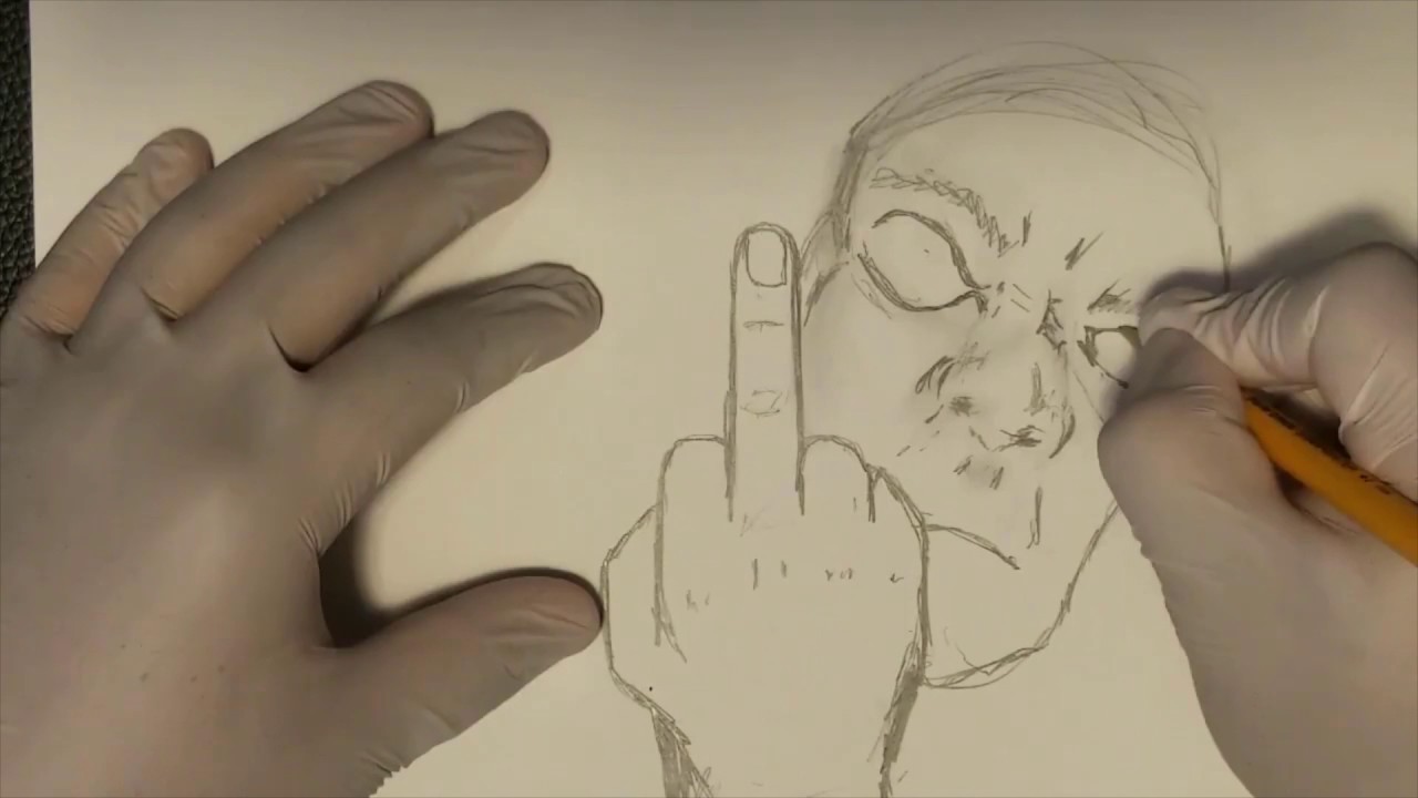 1280x720 How To Draw A Middle Finger