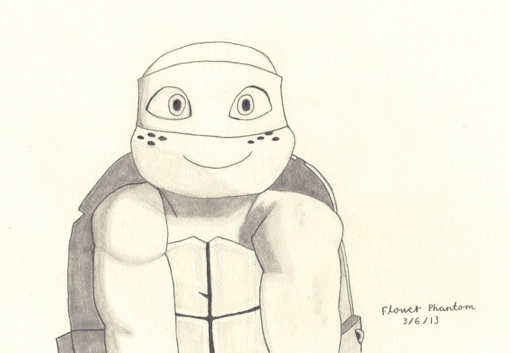 1024x708 2012 Tmnt Happy Michelangelo By Flowerphantom
