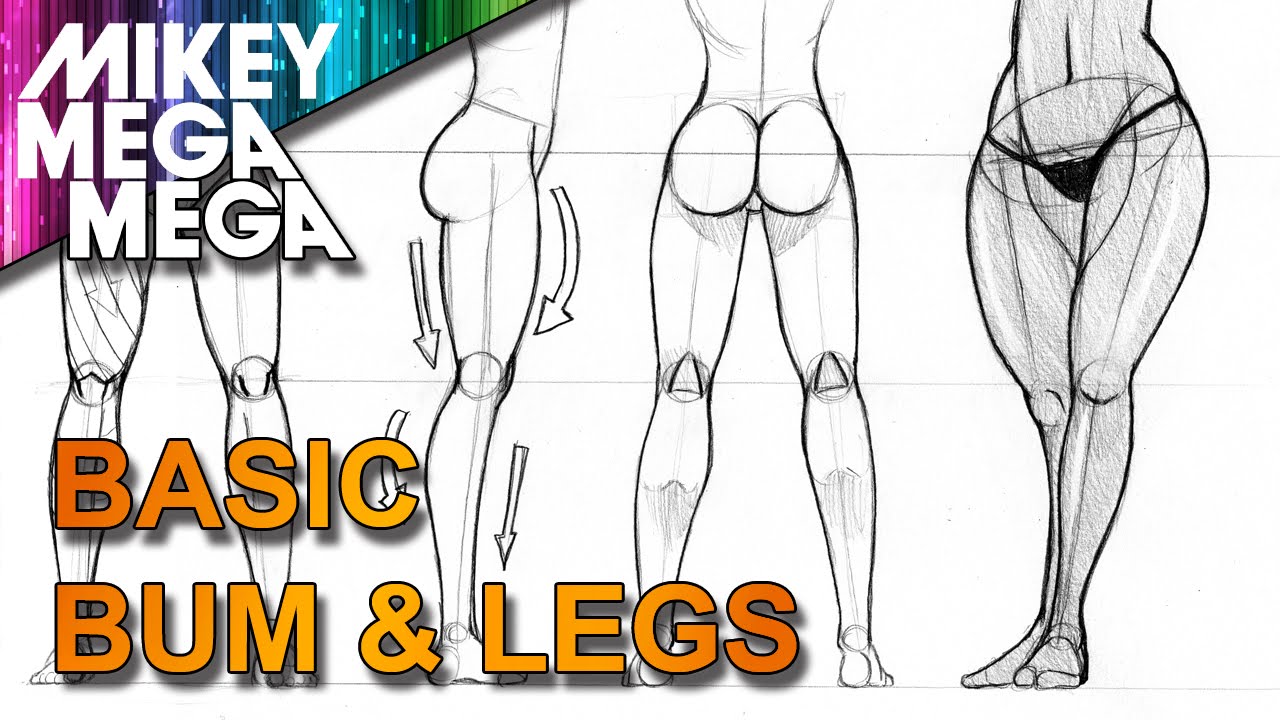 1280x720 How To Draw Female Manga Bums And Legs With Mikey Mega Mega