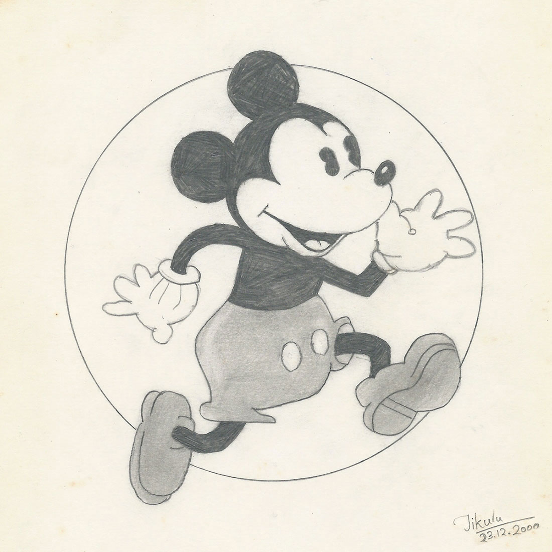 1100x1100 Mickey Mouse Drawing By Sailendu On The Far Side