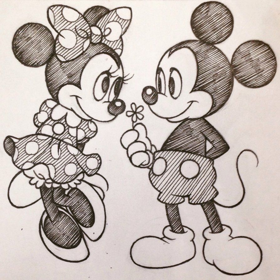 894x894 Mickey And Minnie By Sakura Joker On Disney Mickey
