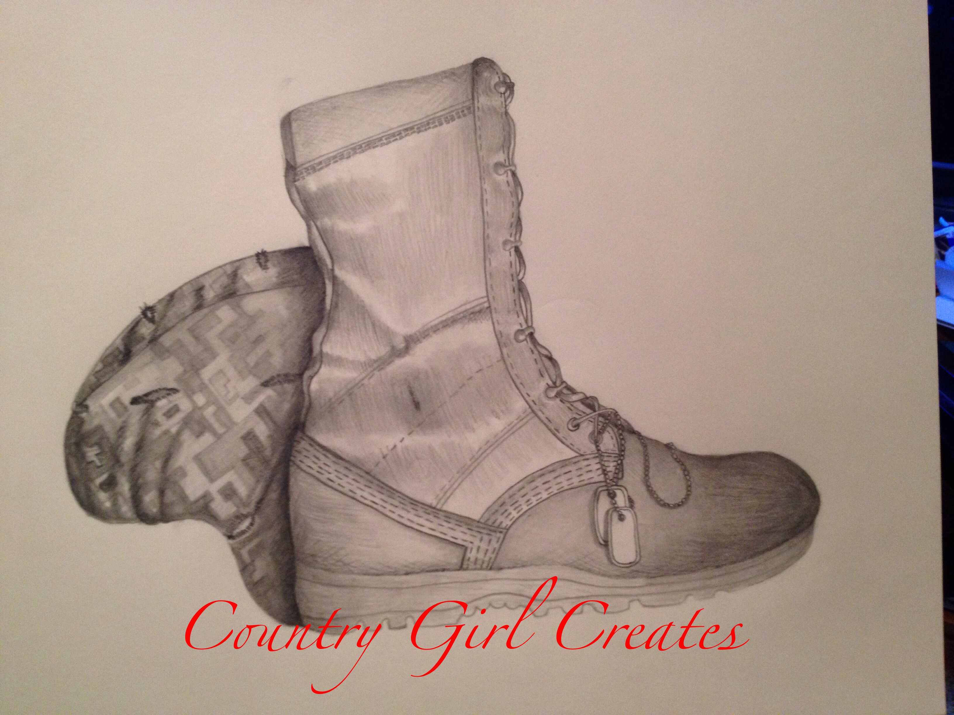 3264x2448 This Is A Drawing I'Ve Done For A Friend Who's In The Military I