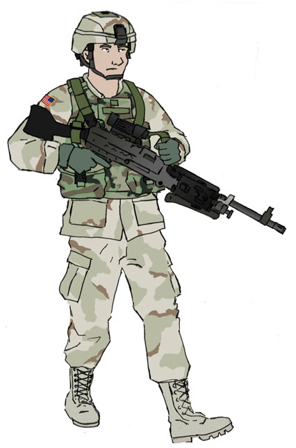 426x644 Us Army Soldier With M240b By Tfgreyskull