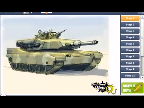480x360 How To Draw A Military Army Tank