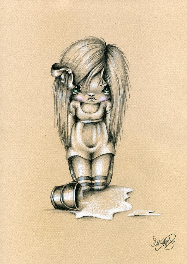639x900 Spilled Milk Drawing By Sour Taffy