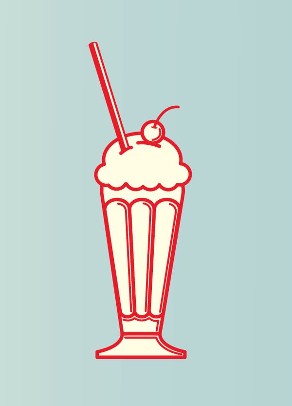 600x833 Milkshake Art Making Us Thirsty Vintage Ice Cream