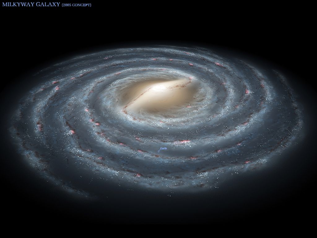 1024x768 3d Image Of The Milky Way Galaxy Torusvortex