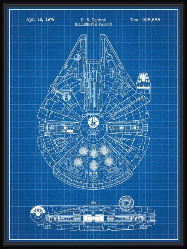 Millennium Falcon Technical Drawing at GetDrawings | Free download