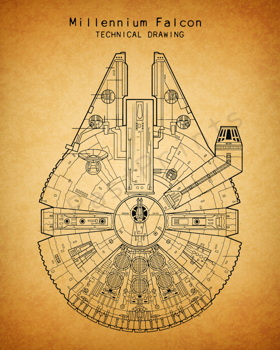570x713 Star Wars Printable Star Wars Millennium Falcon Star Wars