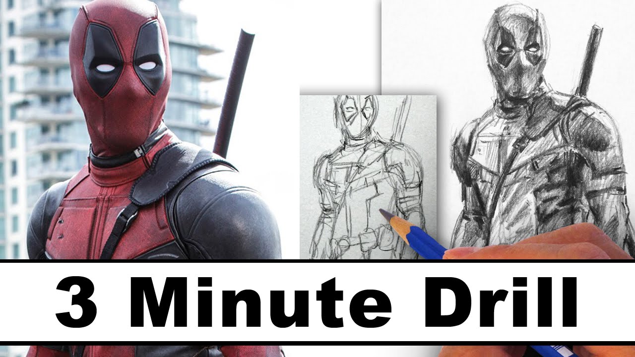 1280x720 How To Draw Deadpool In 3 Minutes