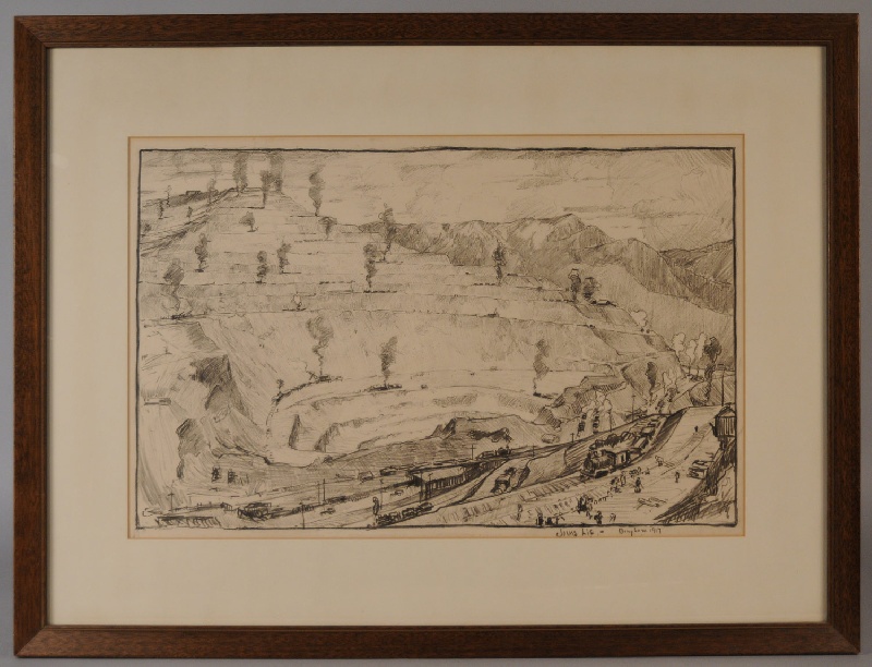 800x612 Copper Mine Drawing By Jonas Lie (New York, 1880 1940) View Three