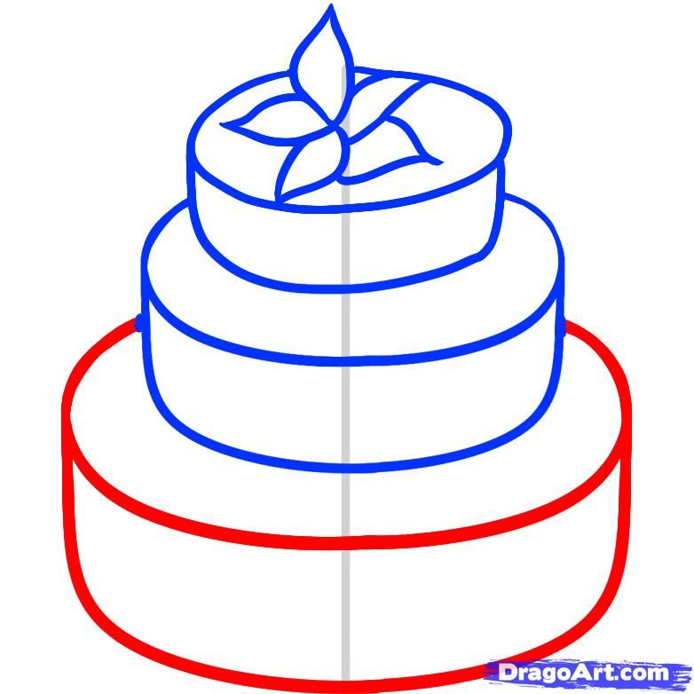 782x782 How To Draw A Wedding Cake Crafts And Diy Wedding