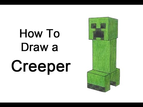 Minecraft Creeper Drawing at GetDrawings | Free download