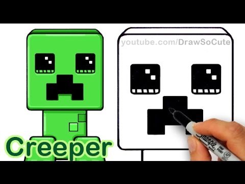 480x360 How To Draw A Minecraft Creeper Cute And Easy