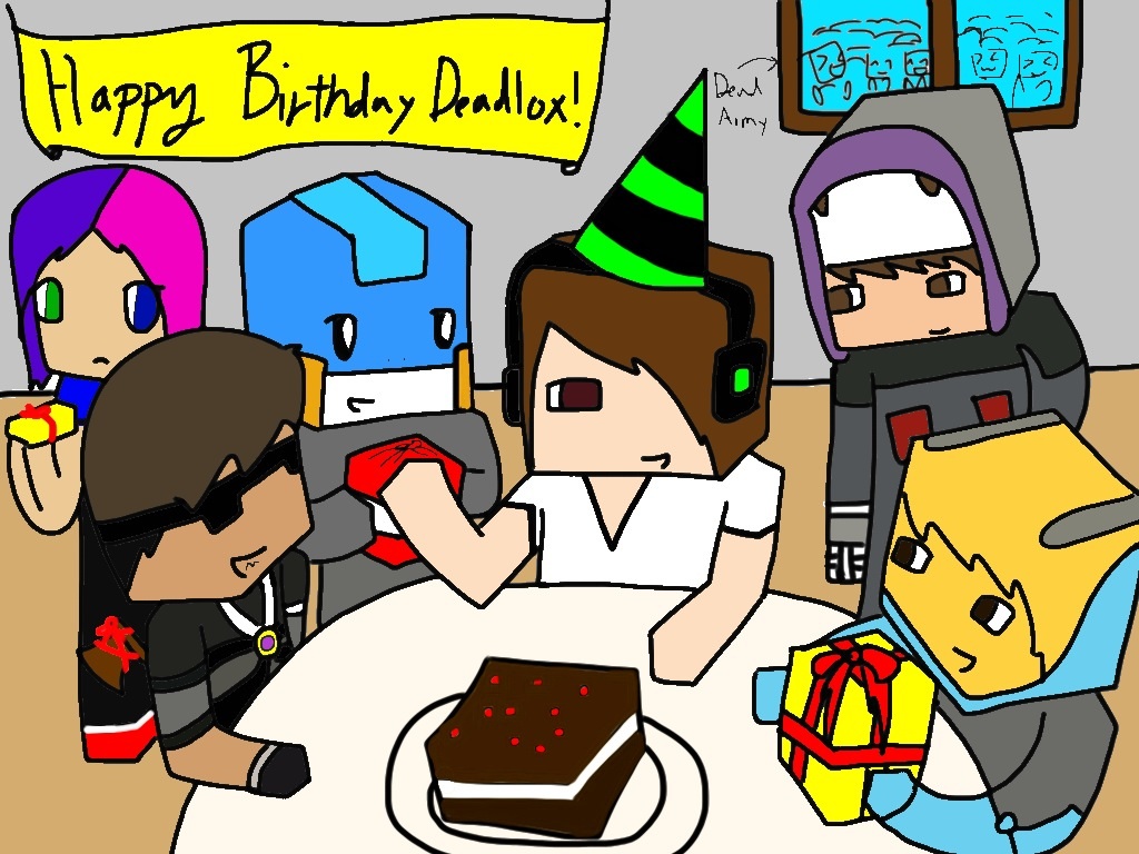 1024x768 Happy Birthday Deadlox! By Applemintarts