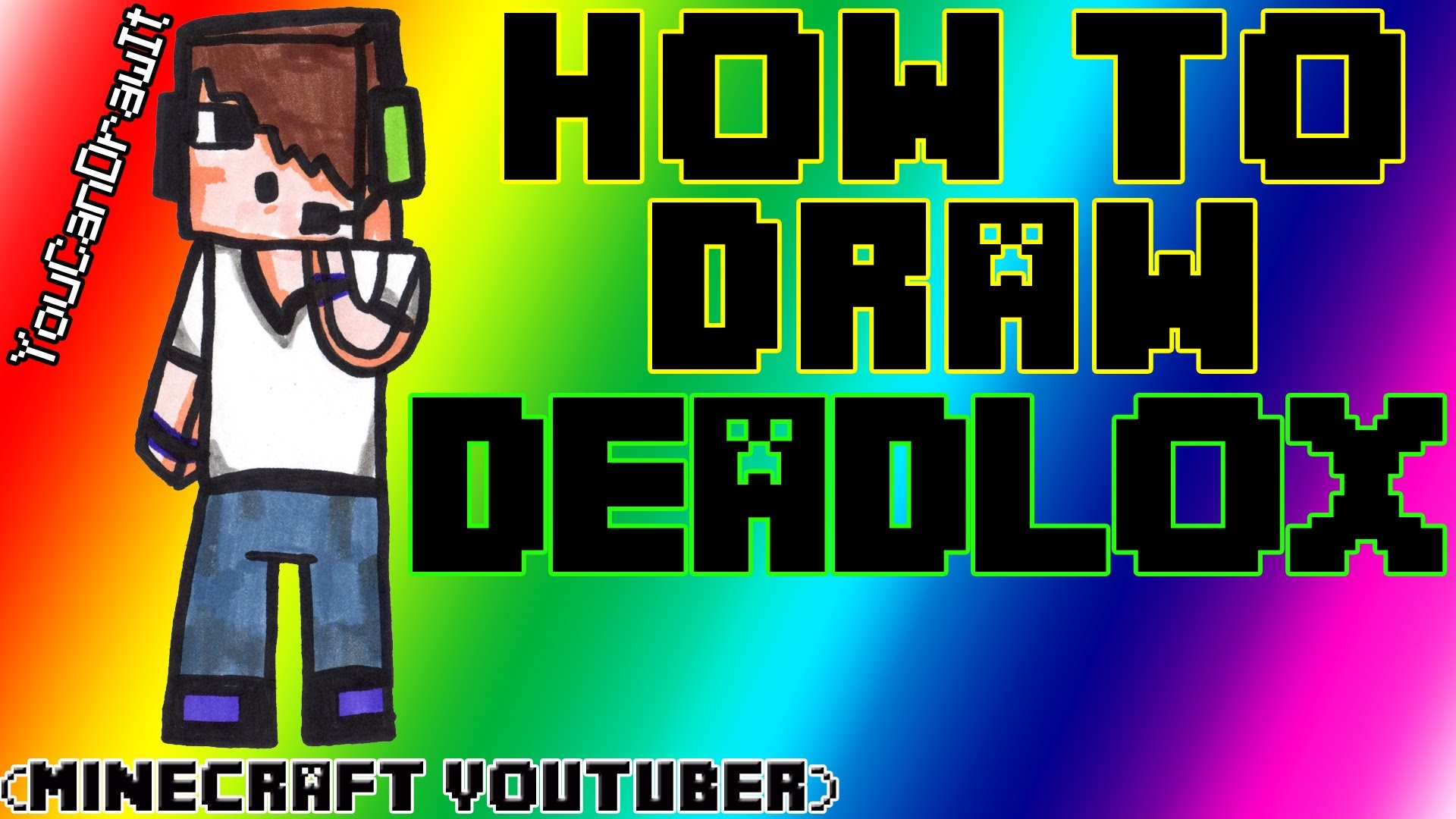 1920x1080 How To Draw Deadlox Minecraft Youtubers Youcandrawit